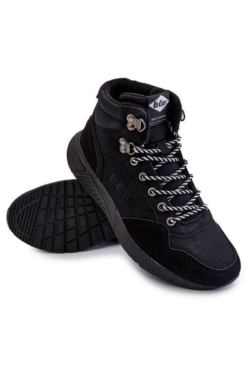 Męskie Botki Buty Trekkingowe Ocieplane Lee Cooper LCJ-22-31-1457 Czarne