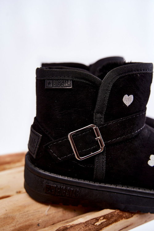 Dziecięce Botki Śniegowce Big Star KK374243 Czarne