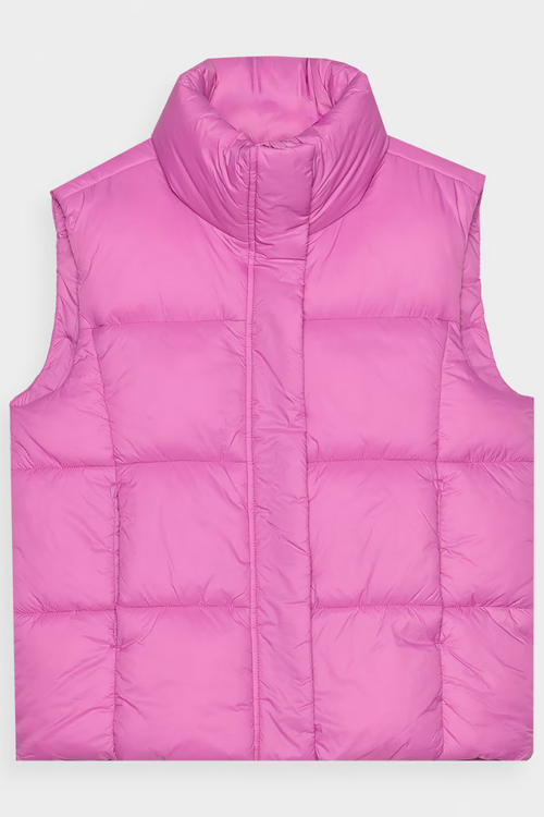 Kamizelka Bezrękawnik Puchowy Z Wypełnieniem Syntetycznym 4F 4FWAW24TVJAF140-54S Różowa