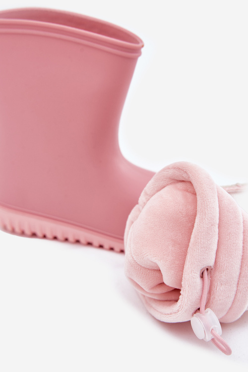 Kalosze Dziecięce Z Ocieplaczem Różowe Odirisse