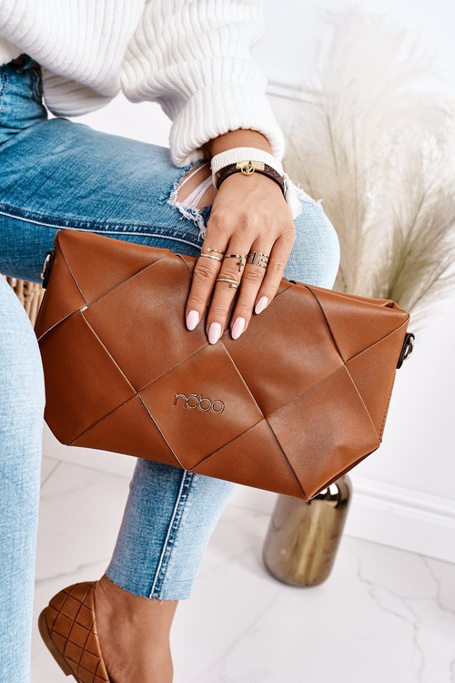 Torebka Kopertówka Z Odpinanym Paskiem NOBO NBAG-K1260 Brązowa