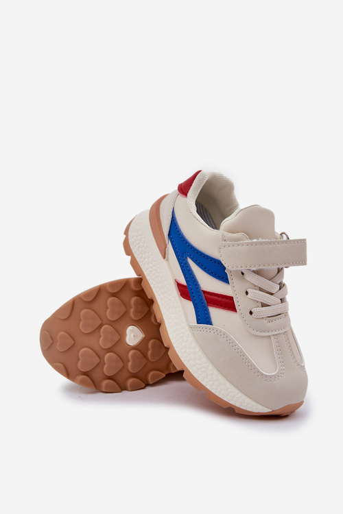 Sneakersy Dziecięce Na Rzep Beżowe Savilia