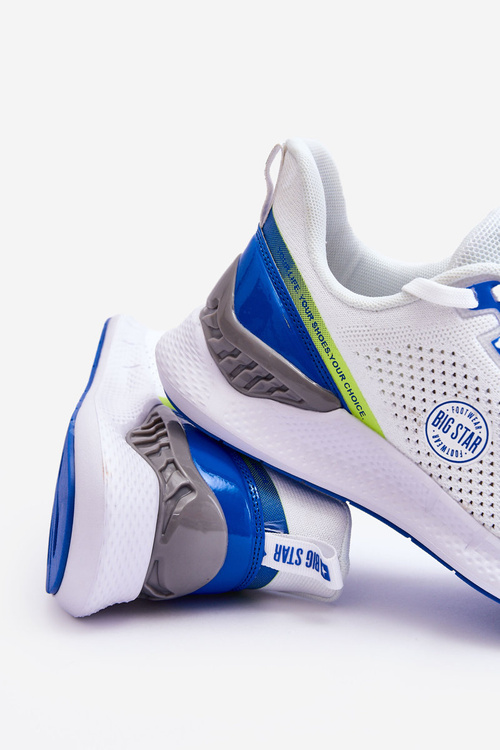 Męskie Wygodne Sneakersy Memory Foam Big Star LL174102 Białe