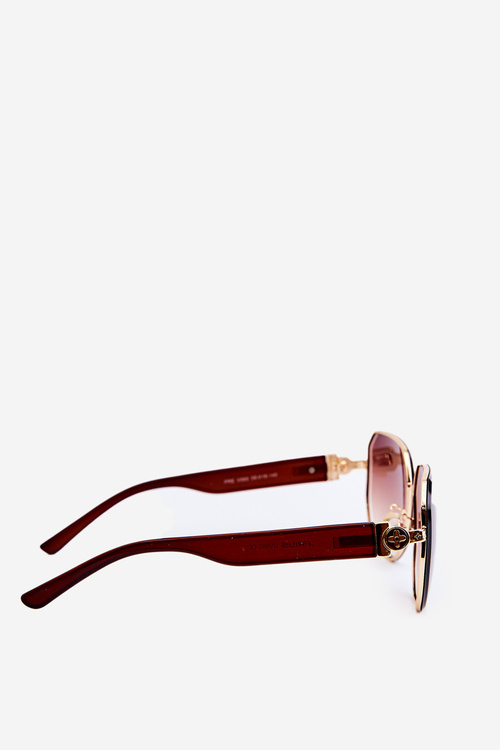Damskie Okulary Przeciwsłoneczne UV400 Brązowe