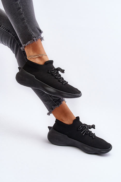 Wsuwane Buty Sportowe Damskie Czarne Juhitha