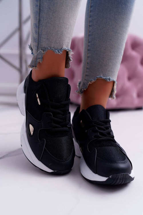 Sportowe Damskie Buty Czarne Szantal