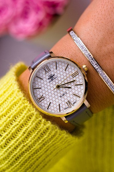 Damski Zegarek Michael John Szary Lottanu