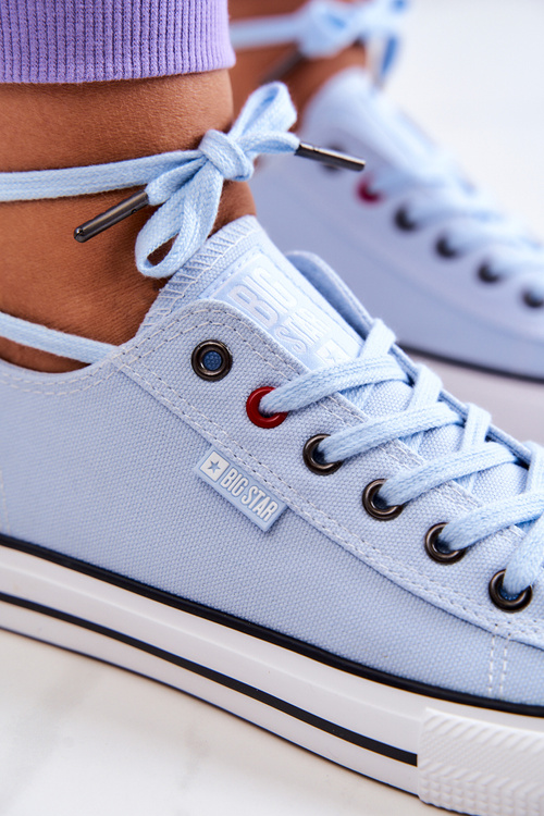 Niskie Trampki Damskie Big Star JJ274A004 Niebieskie