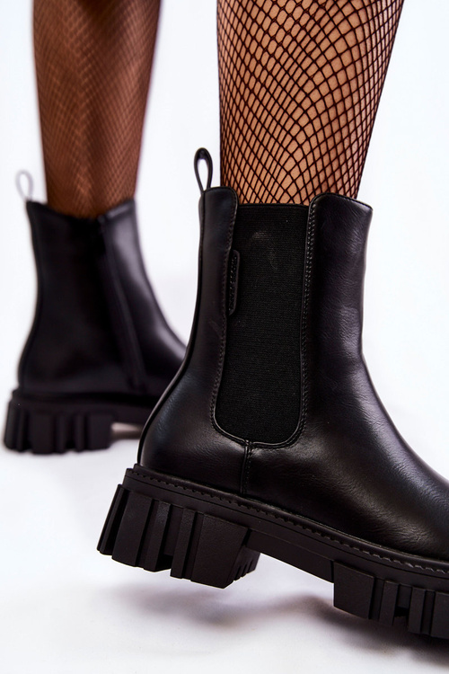 Botki Workery Cross Jeans KK2R4069C Czarne