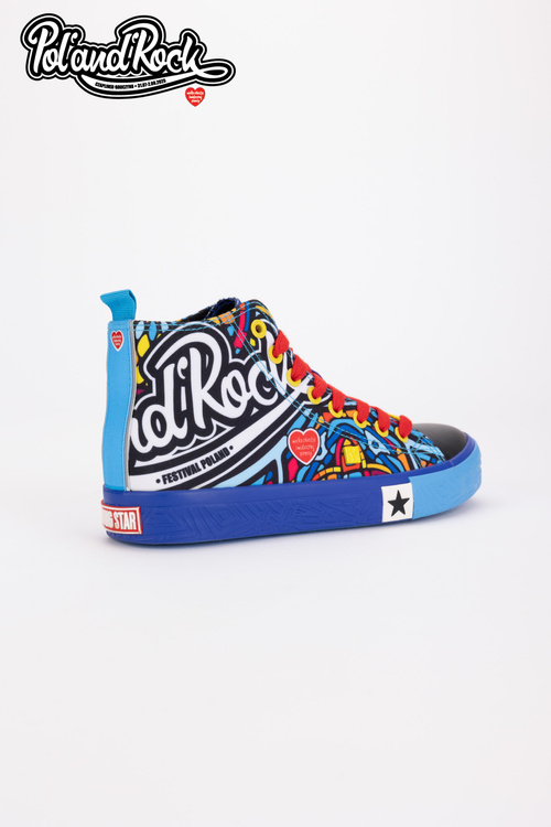Trampki Pol'and'Rock Festival X Big Star SS174500 Niebieskie