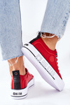 Tenisówki Na Platformie BIG STAR II274025 Czerwone