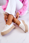Damskie Espadryle Na Platformie Cross Jeans JJ2R4013C Białe