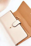 Damski Duży Portfel Skórzany NOBO M0120-CM00 Beżowy