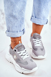 Damskie Sportowe Buty Sneakersy Big Star GG274211 Szare