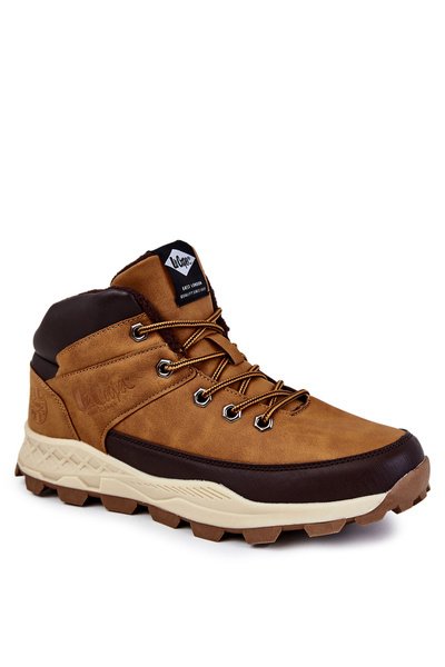 Męskie Ocieplane Botki Trapery Lee Cooper LCJ-22-01-1390 Camel