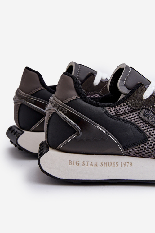 Buty Sportowe Sneakersy Męskie Memory Foam System Big Star NN174347 Czarne