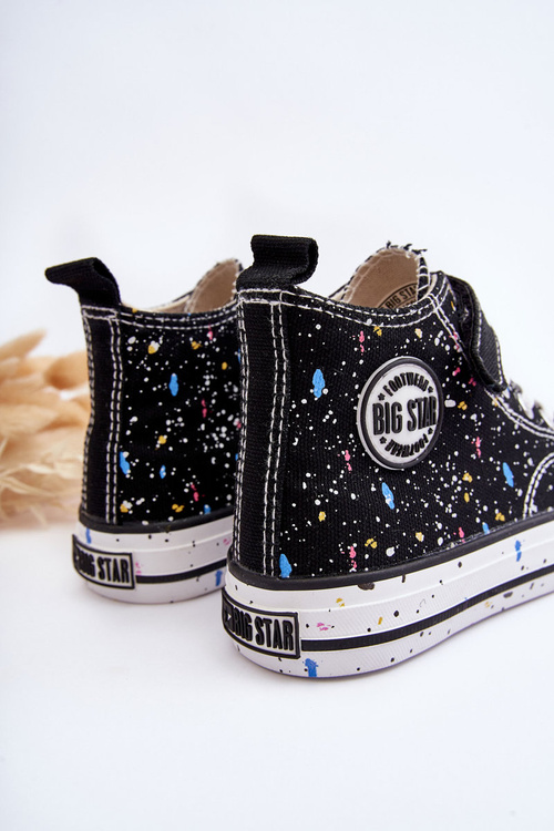 Dziecięce Wzorzyste Trampki Big Star LL374050 Czarne
