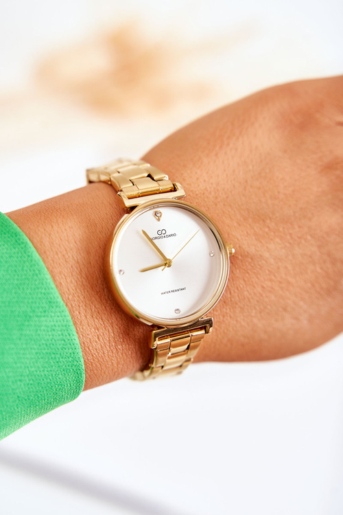 Damski Wodoodporny Zegarek Stalowy Giorgio & Dario Złoty