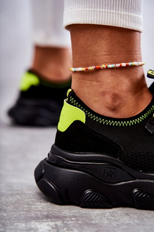 Damskie Sneakersy Memory Foam System Big Star KK274028 Czarne