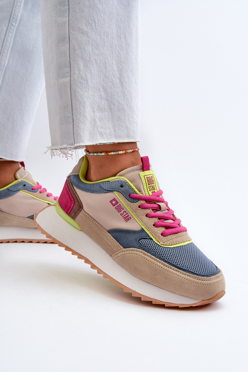 Sneakersy Damskie Memory Foam System Big Star NN274692 Multikolor