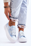 Trampki Na Platformie Lee Cooper LCW-23-31-1782L Niebieskie