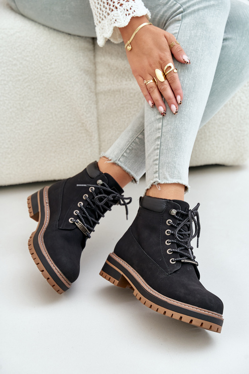 Trapery Damskie Ocieplane Big Star OO274A290 Czarne