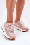 Sneakersy Damskie Na Platformie Big Star RR274489 Hi-Poly System Różowe