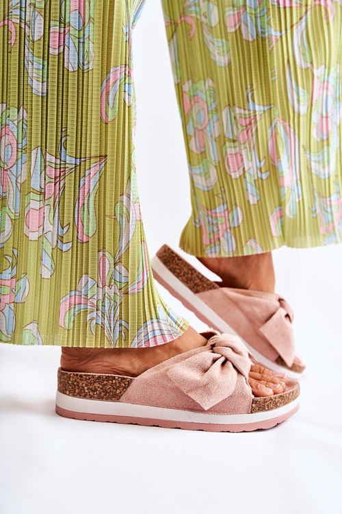 Klapki Na Platformie Różowe So Comfy