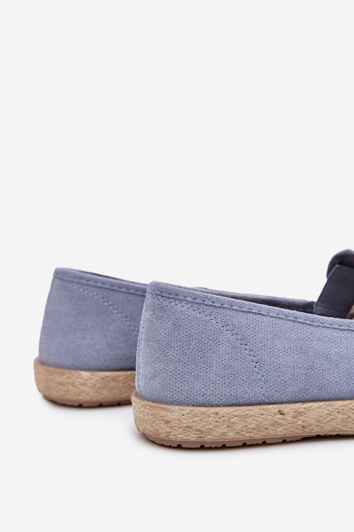 Espadryle Tenisówki Męskie Z Eko Zamszu Niebieskie Lunaria
