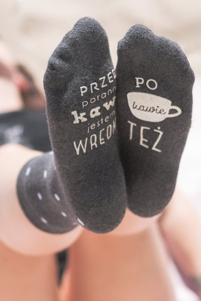 Damskie Skarpetki SOXO "Przed poranną kawą jestem WREDNA"