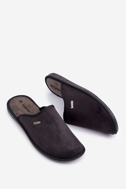 Męskie Obuwie Domowe Kapcie Inblu 9100002H Czarne