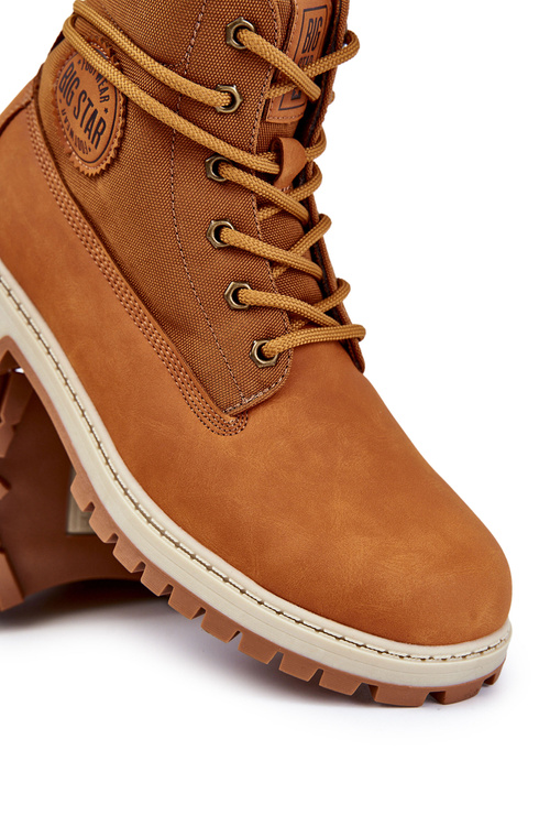 Męskie Botki Trapery Memory Foam Big Star KK174203 Camel