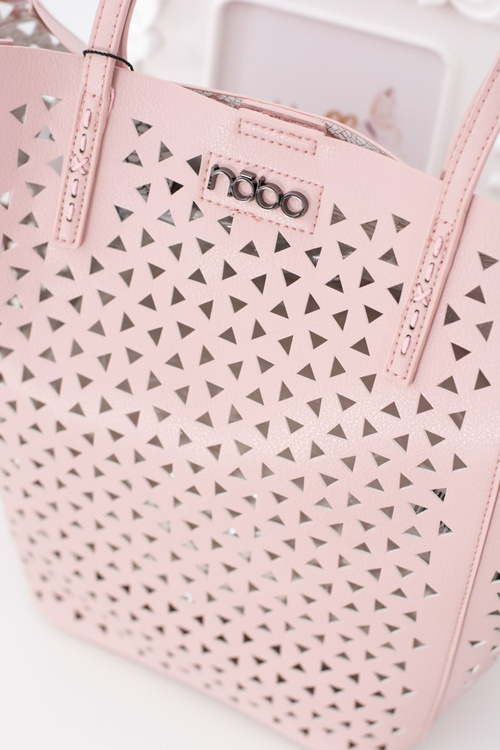 Damska Duża Różowa Torebka Nobo Shopper