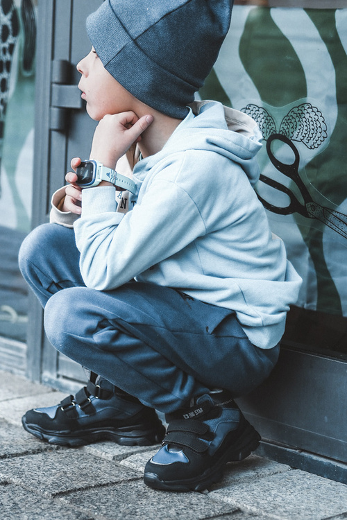 Dziecięce Śniegowce Trapery Ocieplane Granatowe Big Star MM374172