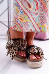 Klapki Damskie Vices Czarne Leopard 6275