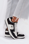 Sneakersy Damskie Big Star RR274A240 HI-POLY SYSTEM Biało-Czarne