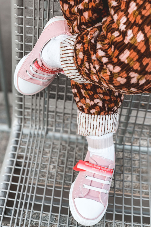 Dziecięce Niskie Trampki BIG STAR JJ374078 Różowe