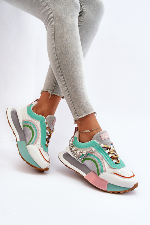 Sneakersy Damskie Z Ozdobą GOE NN2N4048 Multikolor