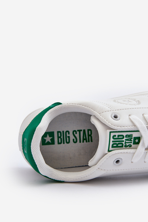 Niskie Trampki Męskie Eko Skóra Big Star NN174280 Białe