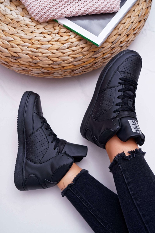 Trampki Damskie Big Star Wysokie Czarne EE274211