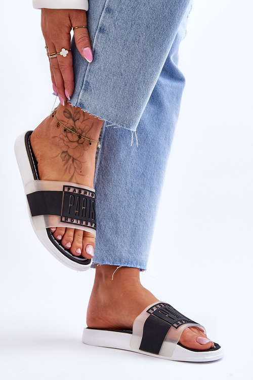 Damskie Sportowe Klapki Czarne Sunrise