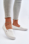 Tenisówki Trampki Slip-On Damskie Białe Adrancia
