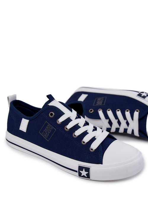 Męskie Niskie Trampki Big Star JJ174138 Granatowe