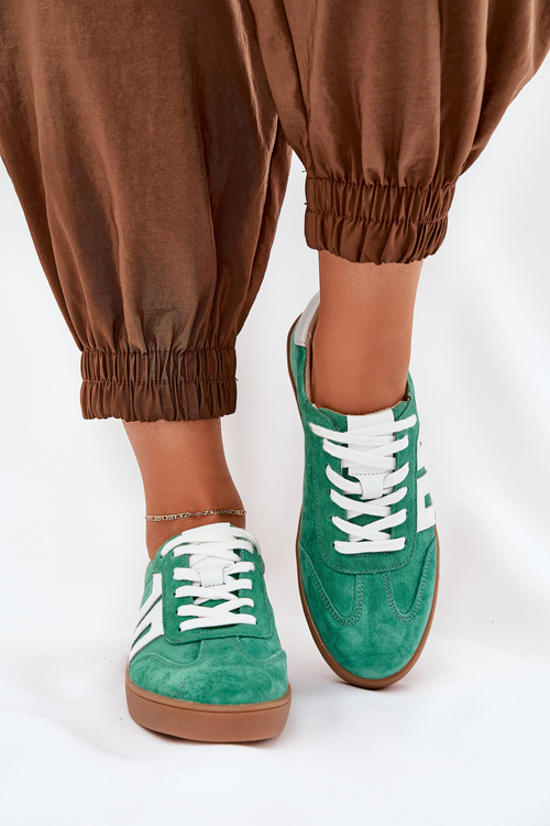 Sneakersy Buty Sportowe Zamszowe Vinceza 79517 Zielone