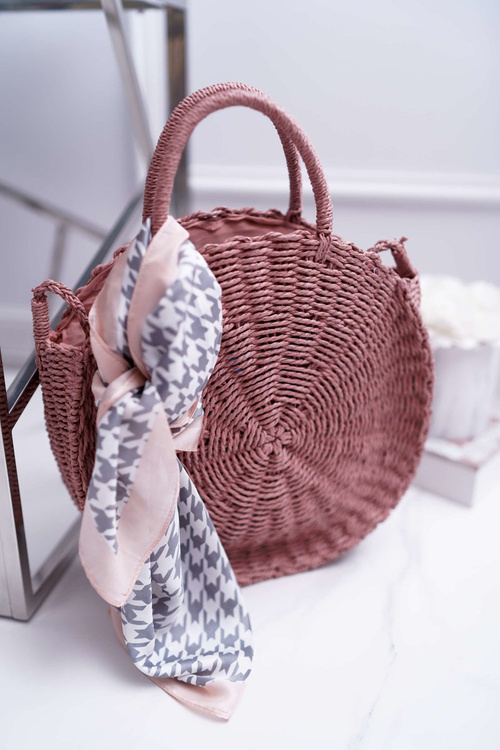 Torebka Pleciona Octario Różowa