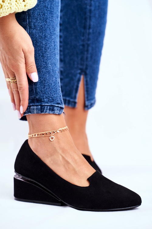 Damskie Półbuty Exquisite Czarne 1205