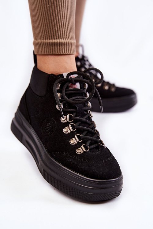 Botki Trapery Cross Jeans KK2R4074C Czarne