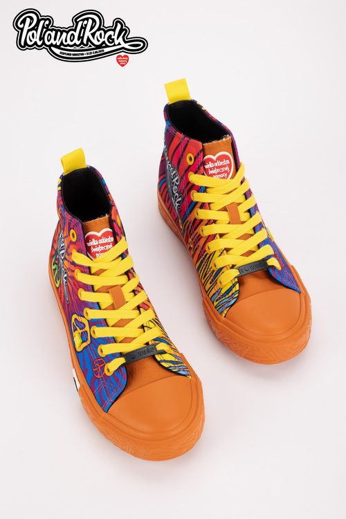 Trampki Pol'and'Rock Festival X Big Star SS174502 Pomarańczowe