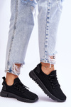 Damskie Wsuwane Buty Sportowe Sneakersy Czarne Rosett