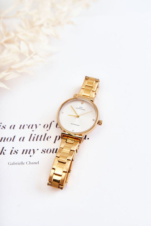 Damski Wodoodporny Zegarek Stalowy Giorgio & Dario Złoty